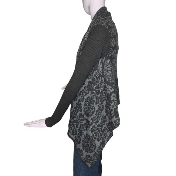 Silvia Novelli Noba Open Cardigan Size Small Fine Knit Floral Merino Woo… - Picture 8 of 12